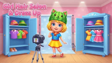 Girl Hair Salon & Dress Up - free online game