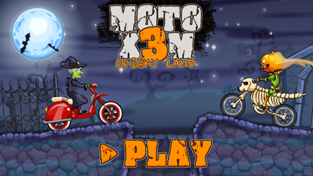 Moto X3M Spooky Land - free online game