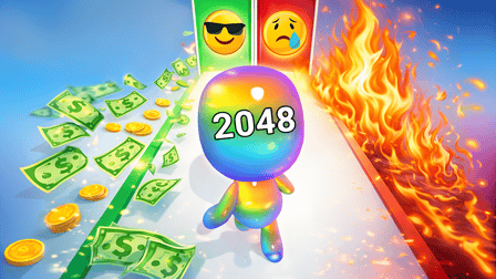 Man Runner 2048 - free online game