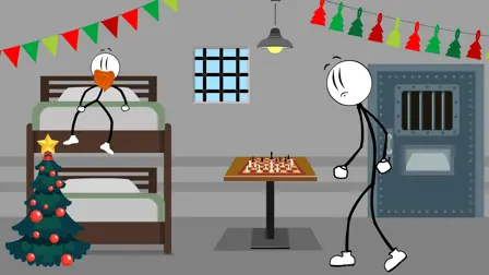 Stick New Year in Prison - free online game