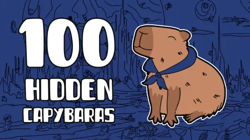 100 Hidden Capybaras - free online game