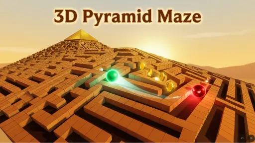 3D Pyramid Maze - free online game