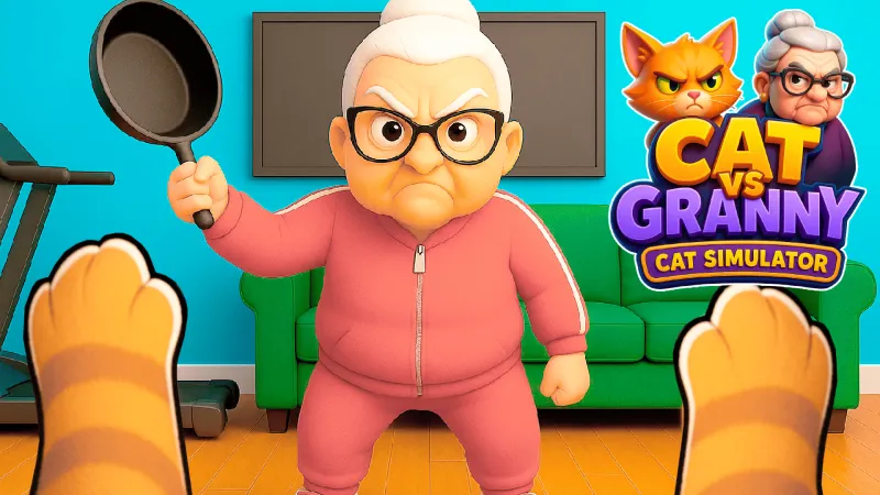 Cat vs Granny. Cat Simulator - free online game