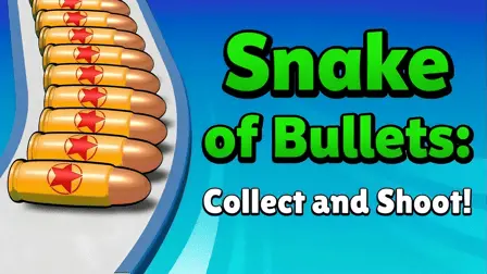 Snake of Bullets: Collect and Shoot! - free online game