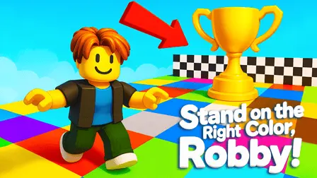 Stand on the Right Color, Robby! - free online game