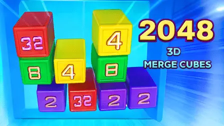2048 3D: Merge Cubes - free online game