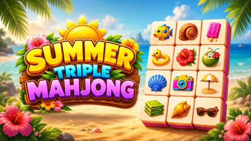 Summer Triple Mahjong - free online game