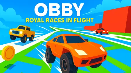 Obby Royal races in flight - free online game