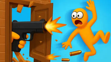 Ragdoll Gun Shooter! Cannon Spinner Playground - free online game