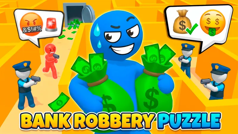 Bank Robbery Puzzle - free online game