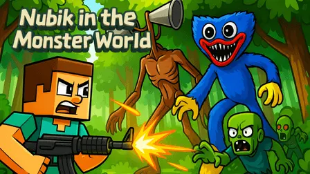Nubik in the Monster World! - free online game