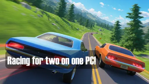 Racing for two on one PC! - free online game