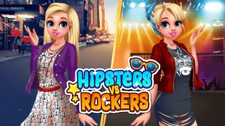 Hipsters vs Rockers - free online game