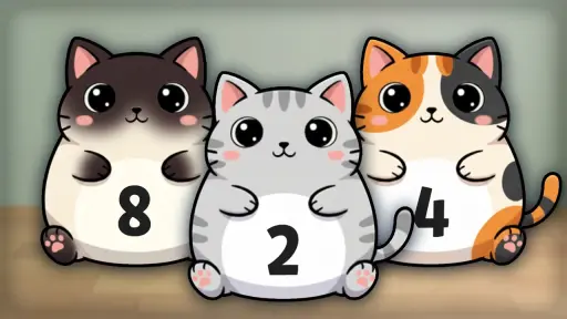 Caterfall 2048 - free online game