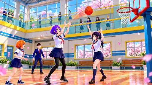 Anime Girl High School Simulator - free online game