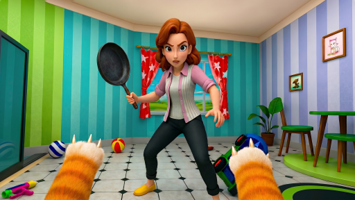 Bad Cat Prankster - Mom's Return - free online game