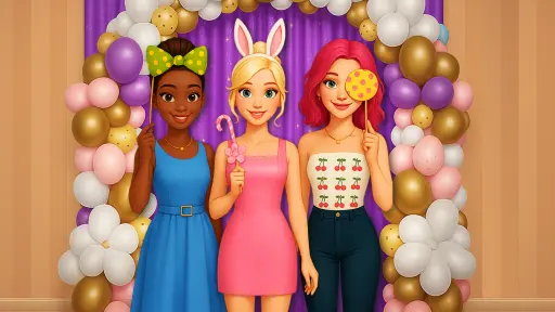 BFF Easter Photobooth Party - free online game