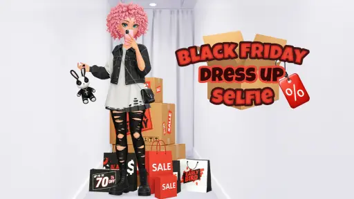 Black Friday Dress Up Selfie - free online game