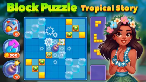 Block Puzzle Tropical Story - free online game