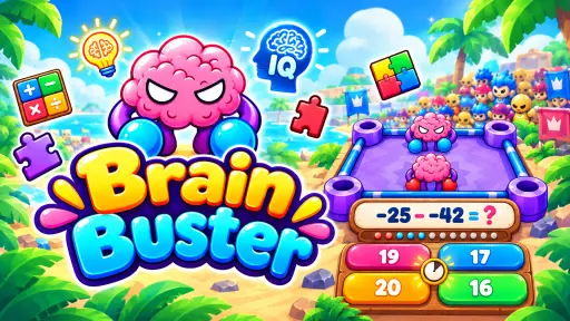 Brain Buster: Multiplayer Math Puzzle Game - free online game