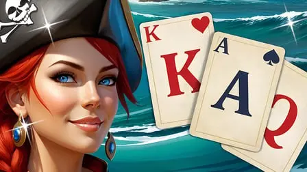  Solitaire Klondike - Treasure Island - free online game