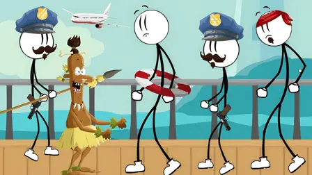 Stickman Escape - Plane and Ship - free online game