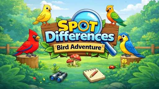 Spot Differences Bird Adventure - free online game