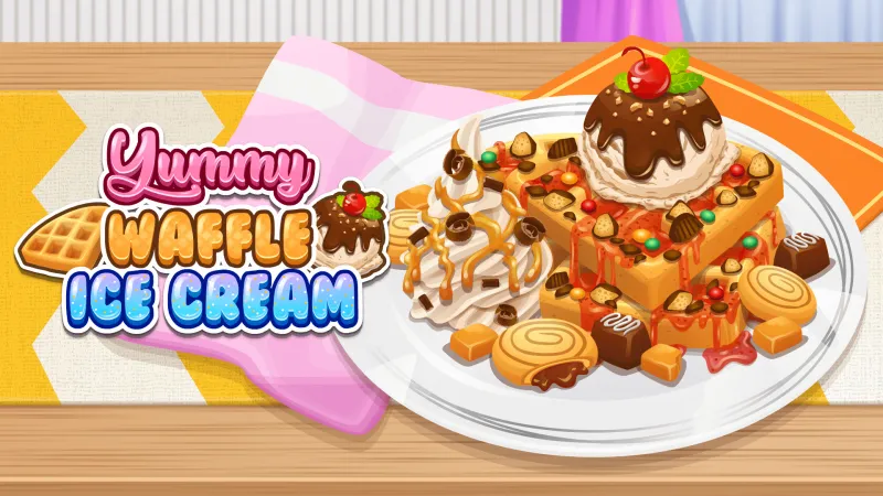 Yummy Waffle Ice Cream - free online game