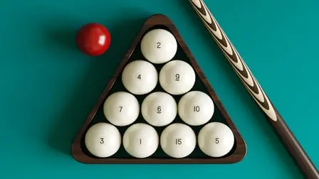 Billiards 3D: Russian Pyramid - free online game