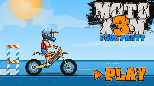 Moto X3M Pool Party - free online game