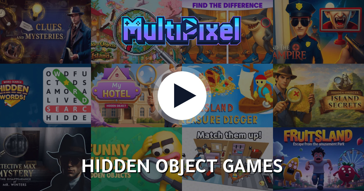 Free Hidden Object Games Online - Scan & Spot - MultiPixel